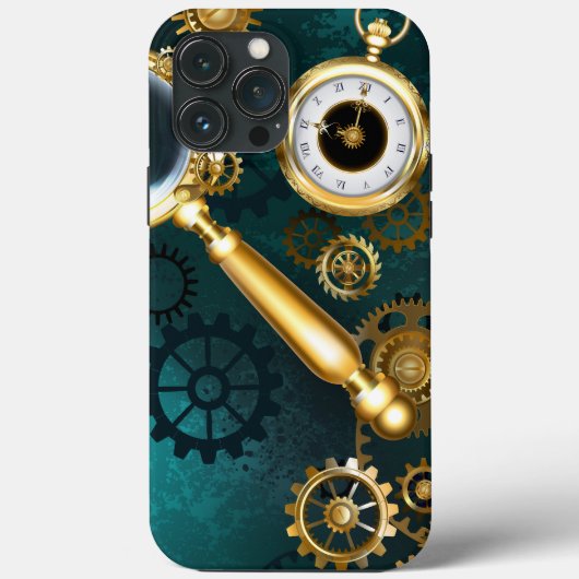 Lupe im Steampunk-Stil Case-Mate iPhone Hülle (Rückseite)