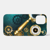 Lupe im Steampunk-Stil Case-Mate iPhone Hülle (Rückseite (Horizontal))