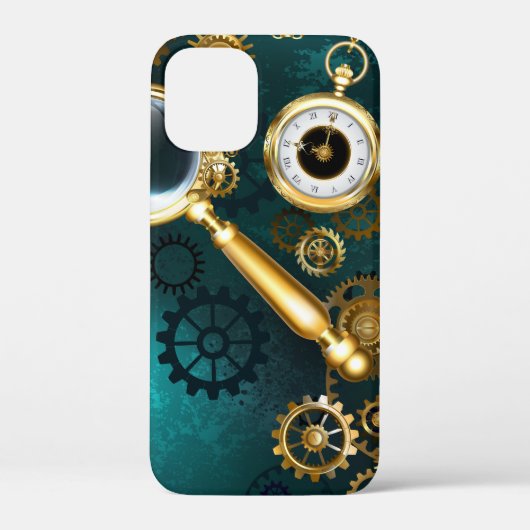 Lupe im Steampunk-Stil Case-Mate iPhone Hülle (Rückseite)