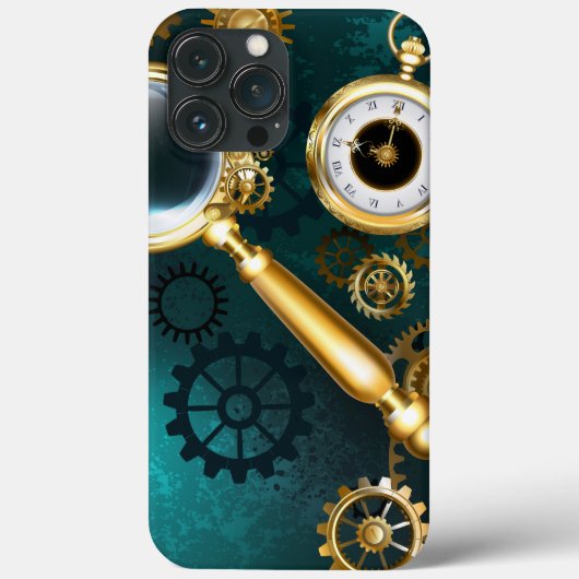 Lupe im Steampunk-Stil Case-Mate iPhone Hülle (Rückseite)