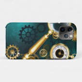Lupe im Steampunk-Stil Case-Mate iPhone Hülle (Rückseite (Horizontal))