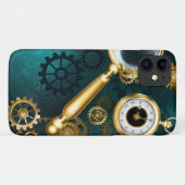 Lupe im Steampunk-Stil Case-Mate iPhone Hülle (Rückseite (Horizontal))