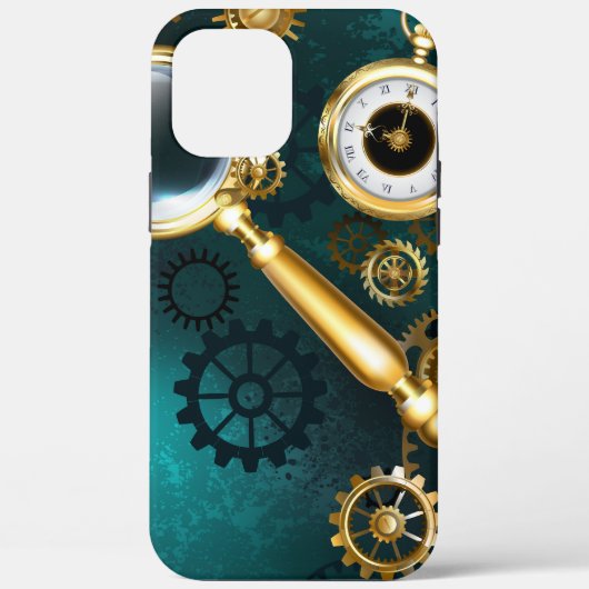 Lupe im Steampunk-Stil Case-Mate iPhone Hülle (Rückseite)