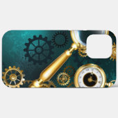 Lupe im Steampunk-Stil Case-Mate iPhone Hülle (Rückseite (Horizontal))