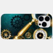 Lupe im Steampunk-Stil Case-Mate iPhone Hülle (Rückseite (Horizontal))