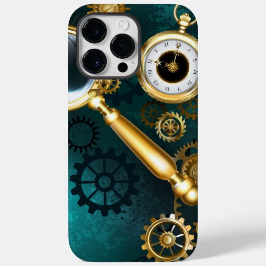 Lupe im Steampunk-Stil Case-Mate iPhone Hülle (Rückseite)