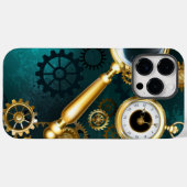 Lupe im Steampunk-Stil Case-Mate iPhone Hülle (Rückseite (Horizontal))