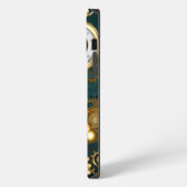 Lupe im Steampunk-Stil iPhone Hülle (Linke Seite)