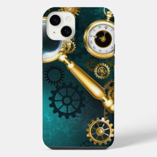 Lupe im Steampunk-Stil iPhone 14 Plus Hülle