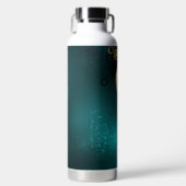 Lupe im Steampunk-Stil Trinkflasche (Vorderseite)