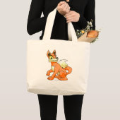 Lupe Orange Jumbo Stoffbeutel (Vorderseite (Produkt))