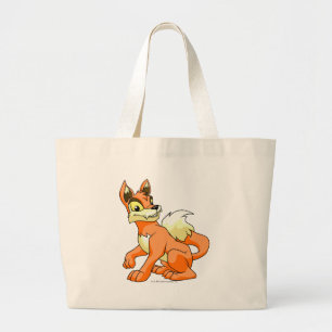 Lupe Orange Jumbo Stoffbeutel
