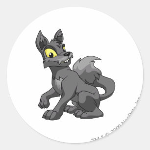 Lupe Shadow Runder Aufkleber