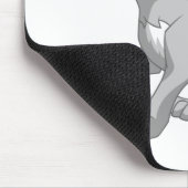 Lupe Silber Mousepad (Ecke)