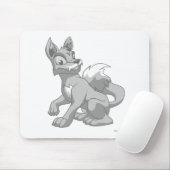 Lupe Silber Mousepad (Mit Mouse)