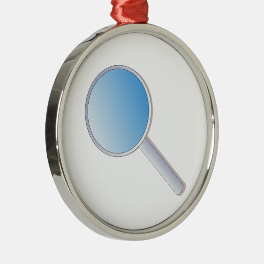 Lupe Silbernes Ornament (Rechts)