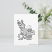 Lupe Silver Postkarte (Stehend Vorderseite)