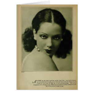 Lupe Velez 1929 Vintage Porträtkarte