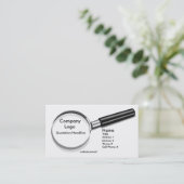 Lupe Visitenkarte (Stehend Vorderseite)