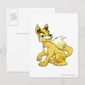 Lupe Yellow Postkarte (Vorne/Hinten)