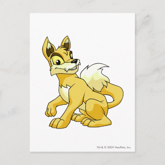 Lupe Yellow Postkarte (Vorderseite)
