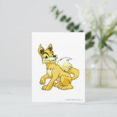 Lupe Yellow Postkarte (Stehend Vorderseite)