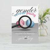 Lupen-Marmor-Geschlecht decken Party auf Einladung (Stehend Vorderseite)