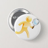 Lupengoldperson Button (Vorne & Hinten)