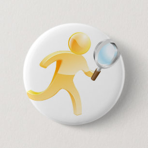 Lupengoldperson Button