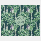 Lupin-Blume Fleecedecke (Vorderseite (Horizontal))