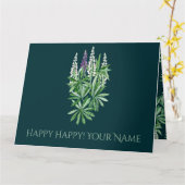 Lupin-Blume Karte (Gelbe Blume)