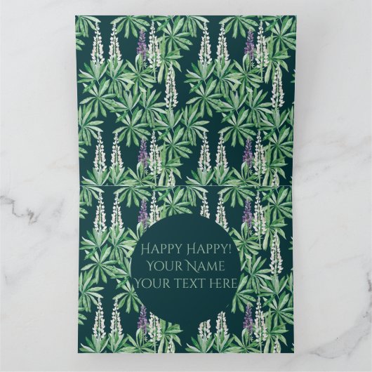 Lupin-Blume Karte (Innenseite)