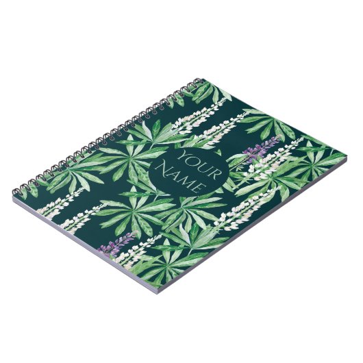 Lupin-Blume Notizblock (Linke Seite)