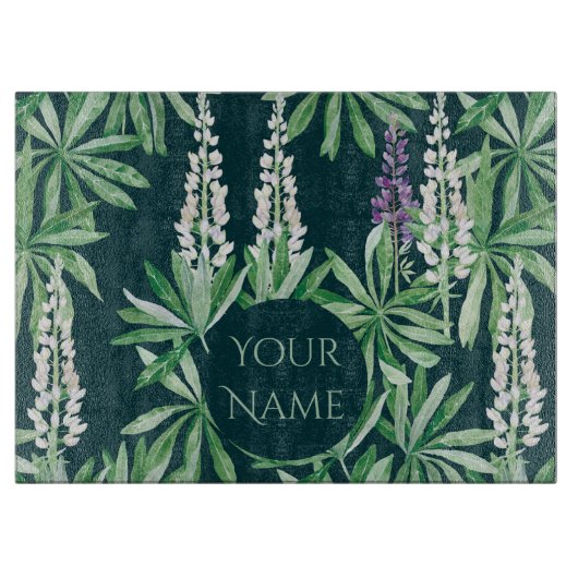 Lupin-Blume Schneidebrett (Vorderseite)