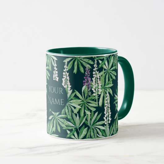 Lupin-Blume Tasse (VorderseiteRechts)