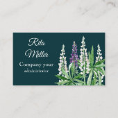 Lupin-Blume Visitenkarte (Vorderseite)