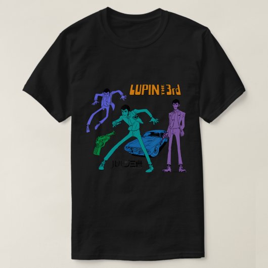 Lupin der 3. Pose T - Shirt (Design vorne)