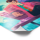 Lupin III the third bench boys print Fotodruck (Ecke)