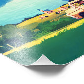 Lupin III the third cagliostro mountains print Fotodruck (Ecke)