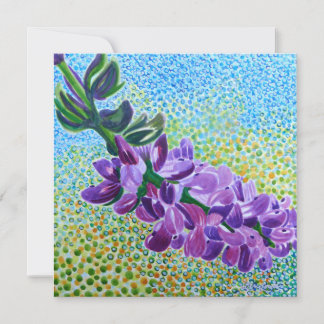 Lupine Blank Note Card Mitteilungskarte