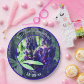 Lupine Blume Personalisiert Hochzeit Pappteller (Party)