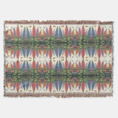 Lupine Blume Schmetterlinge Vintages Blumenmuster Decke (Vorderseite)