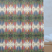 Lupine Blume Schmetterlinge Vintages Blumenmuster Duschvorhang