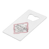 Lupine Bottle Opener Geldbeutel Flaschenöffner (Rückseite Schrägansicht)