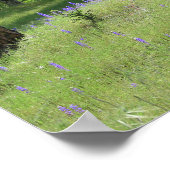 Lupine, Eichenbaumlandschaft Poster (Ecke)