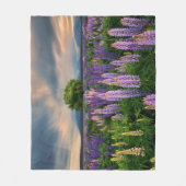Lupine-Feld in Neuseeland Fleecedecke (Vorderseite)