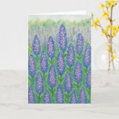 Lupine Field Watercolor Blank Gruß Karte (Gelbe Blume)