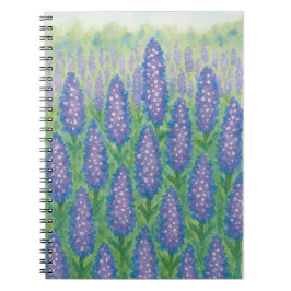 Lupine Field Watercolor Notizblock