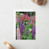 Lupine Garden Mitteilungskarte (Vorderseite/Rückseite Beispiel)