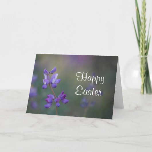 Lupine Happy Oaster Feiertagskarte (Vorderseite)